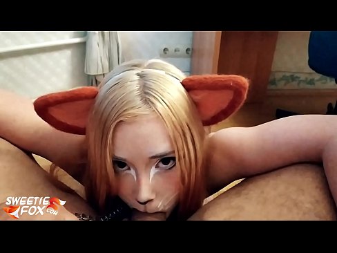 ❤️ Kitsune លេបទឹកមាត់ហើយច្របាច់ចូលមាត់នាង អាសអាភាសស្អាត នៅពួកយើង